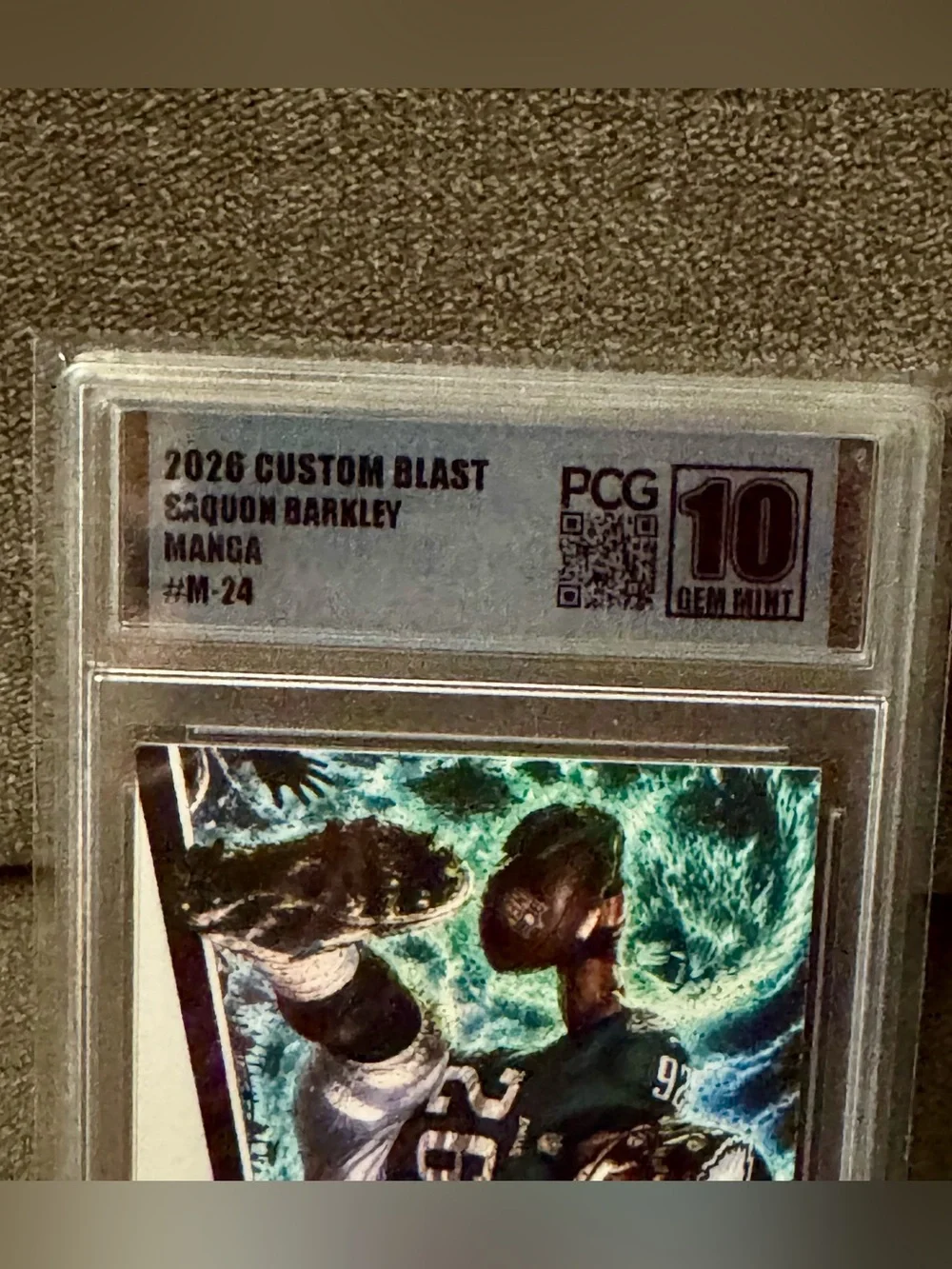Saquon Barkley - 2026 Custom Blast Manga #M-24 PCG 10 Gem Mint